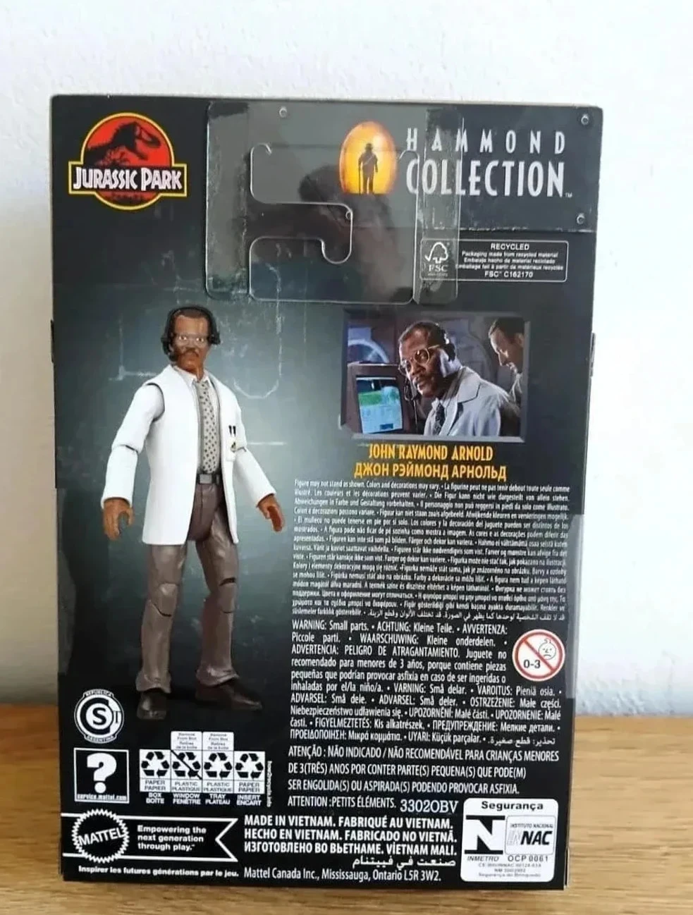Figurine Jurassic World Hammond Collection John Raymond Arnold Mattel – photo 2